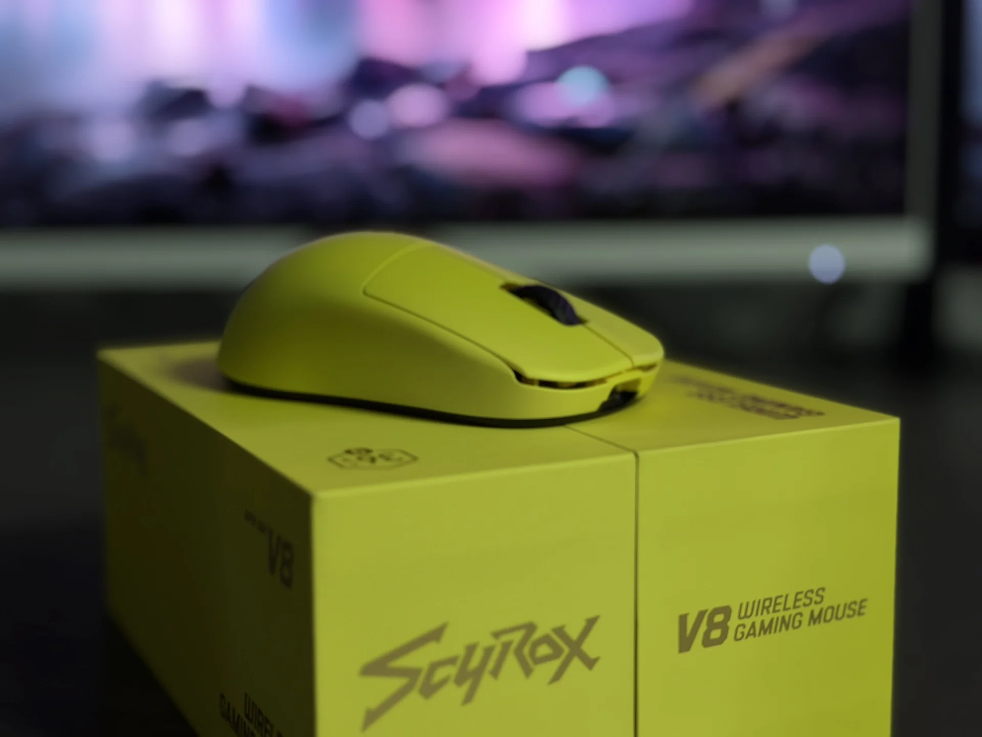 Новая игровая мышь Scyrox V8 Yellow 1 шт. в наличии - миниатюра 5