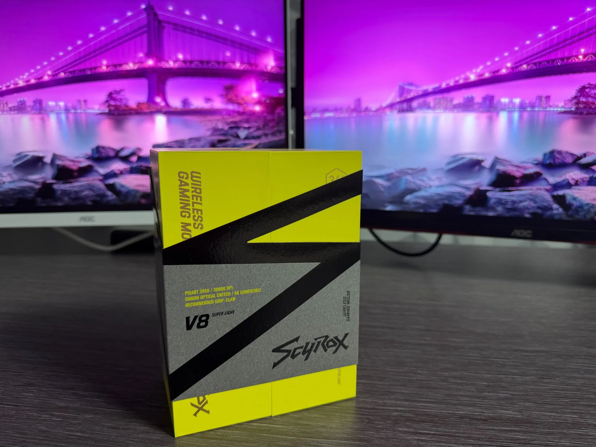 Новая игровая мышь Scyrox V8 Yellow 1 шт. в наличии - миниатюра 6