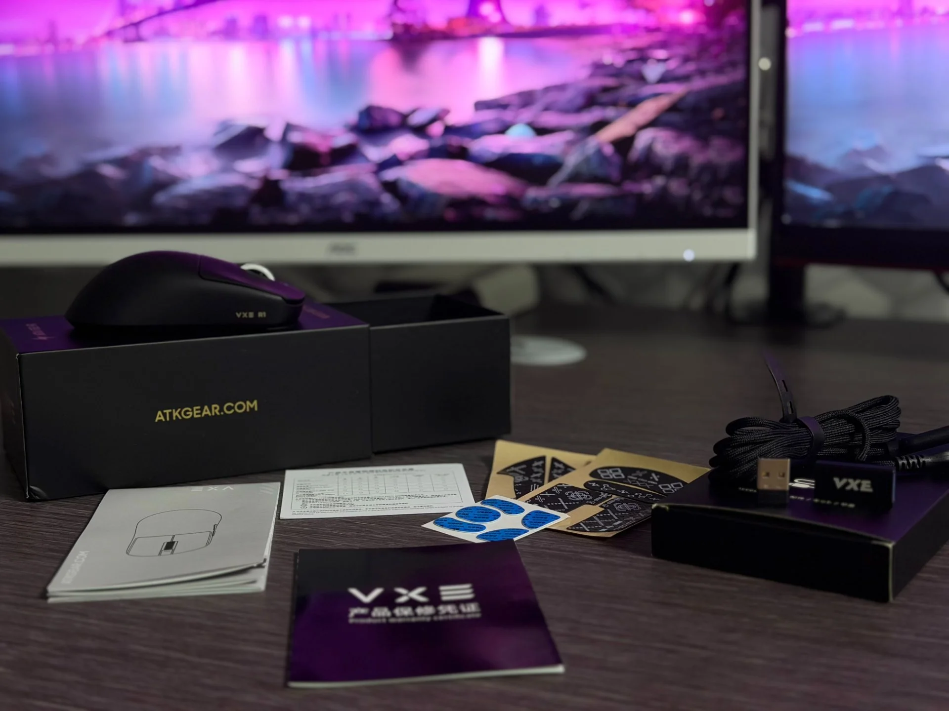 Новая Игровая Мышь ATK VXE R1 Pro Черная - изображение 1