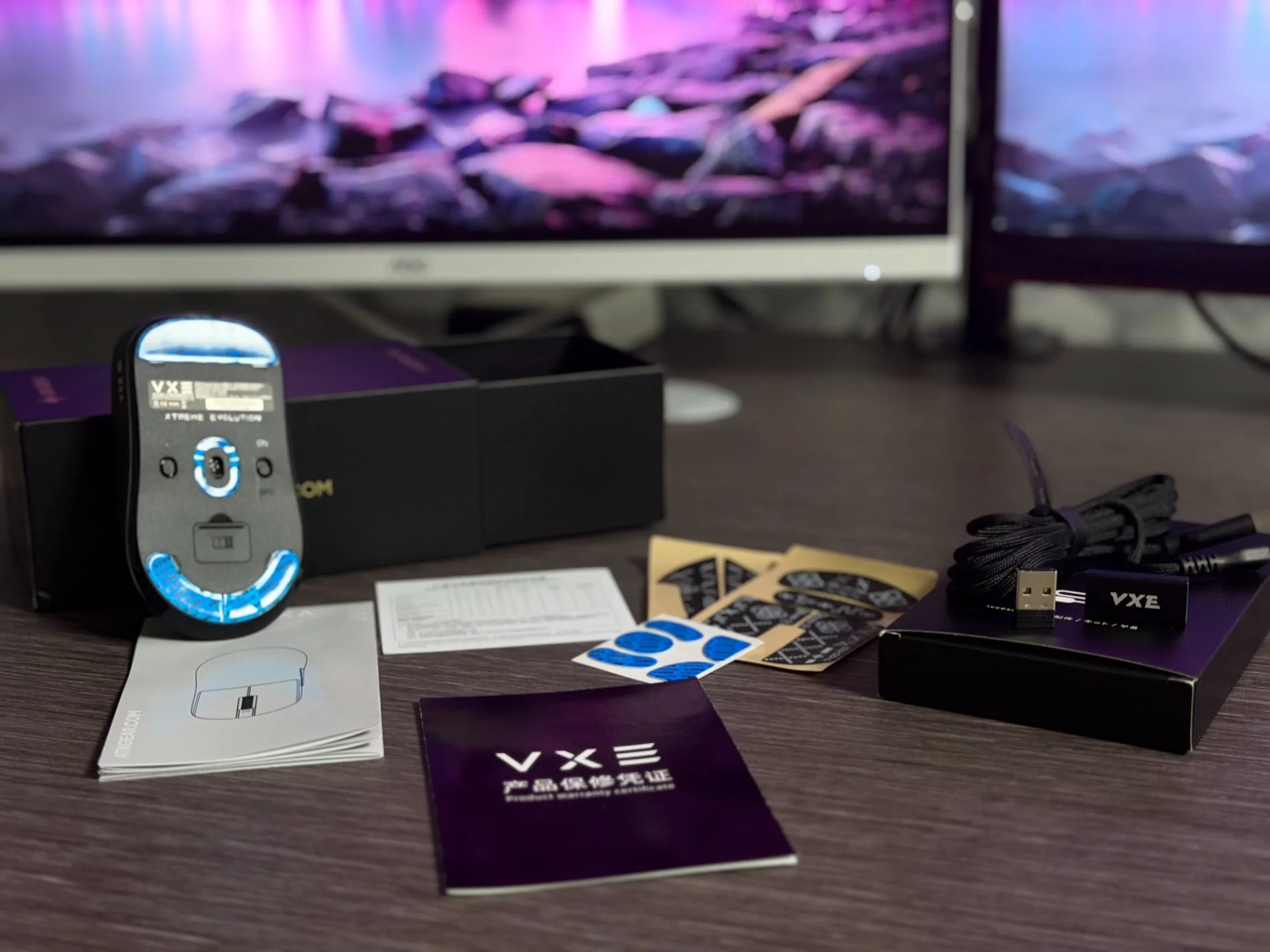 Новая Игровая Мышь ATK VXE R1 Pro Черная - миниатюра 2