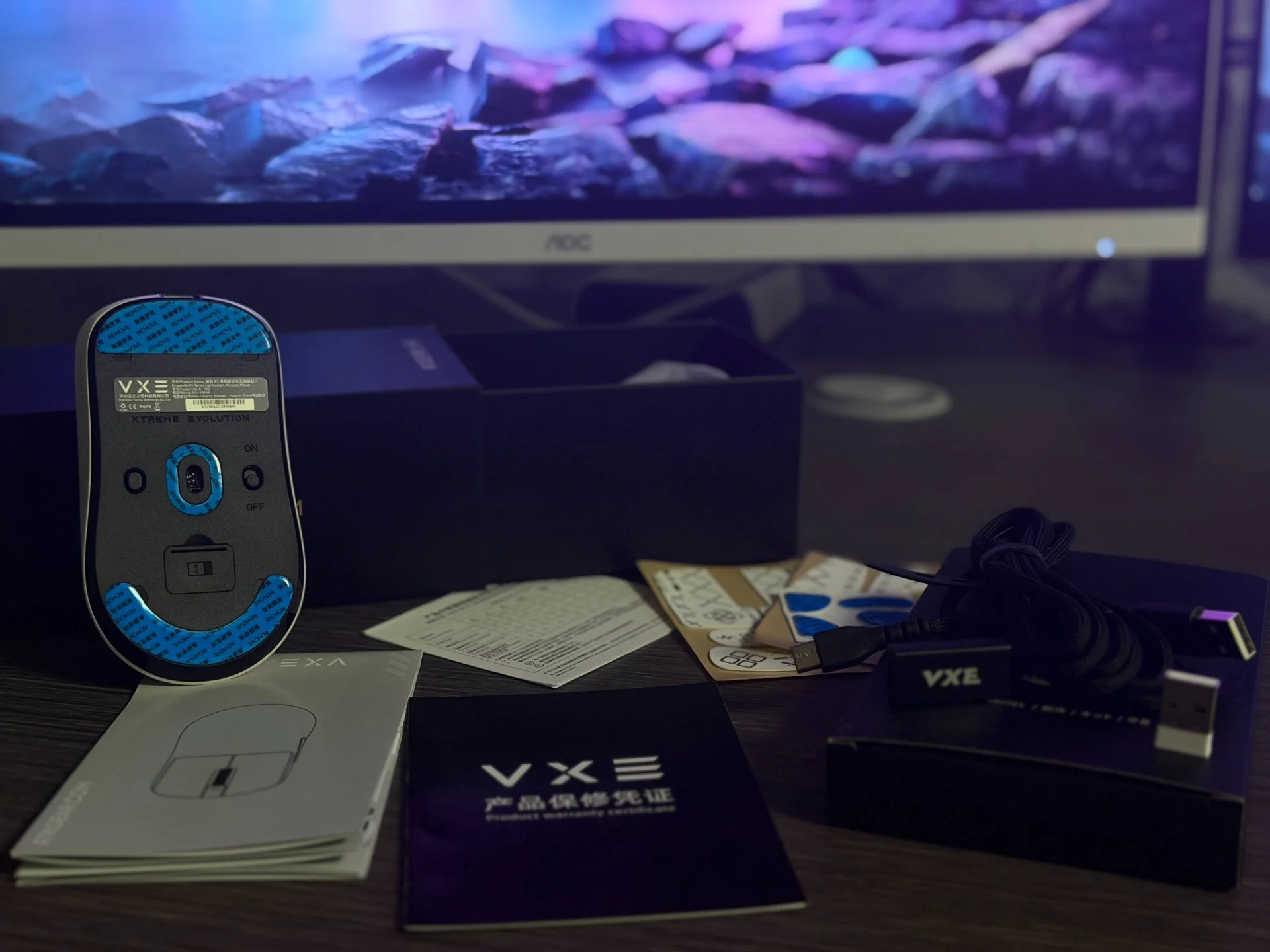 Новая Игровая Мышь ATK VXE R1 PRO Белая - миниатюра 2