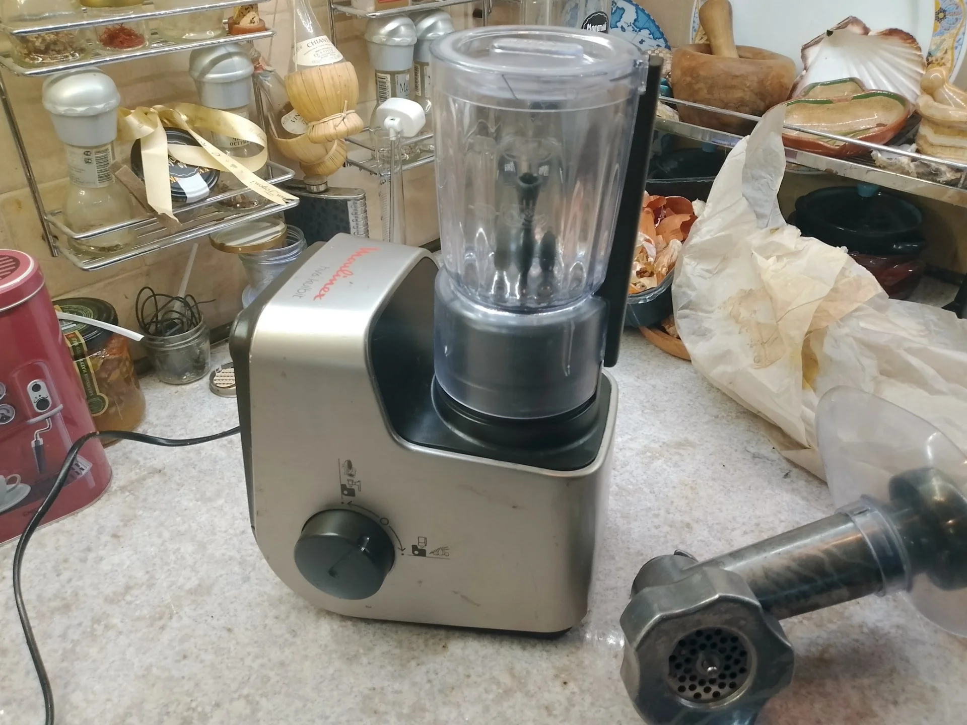 Moulinex HV6 мясорубка кухонный комбайн миксер - миниатюра 2