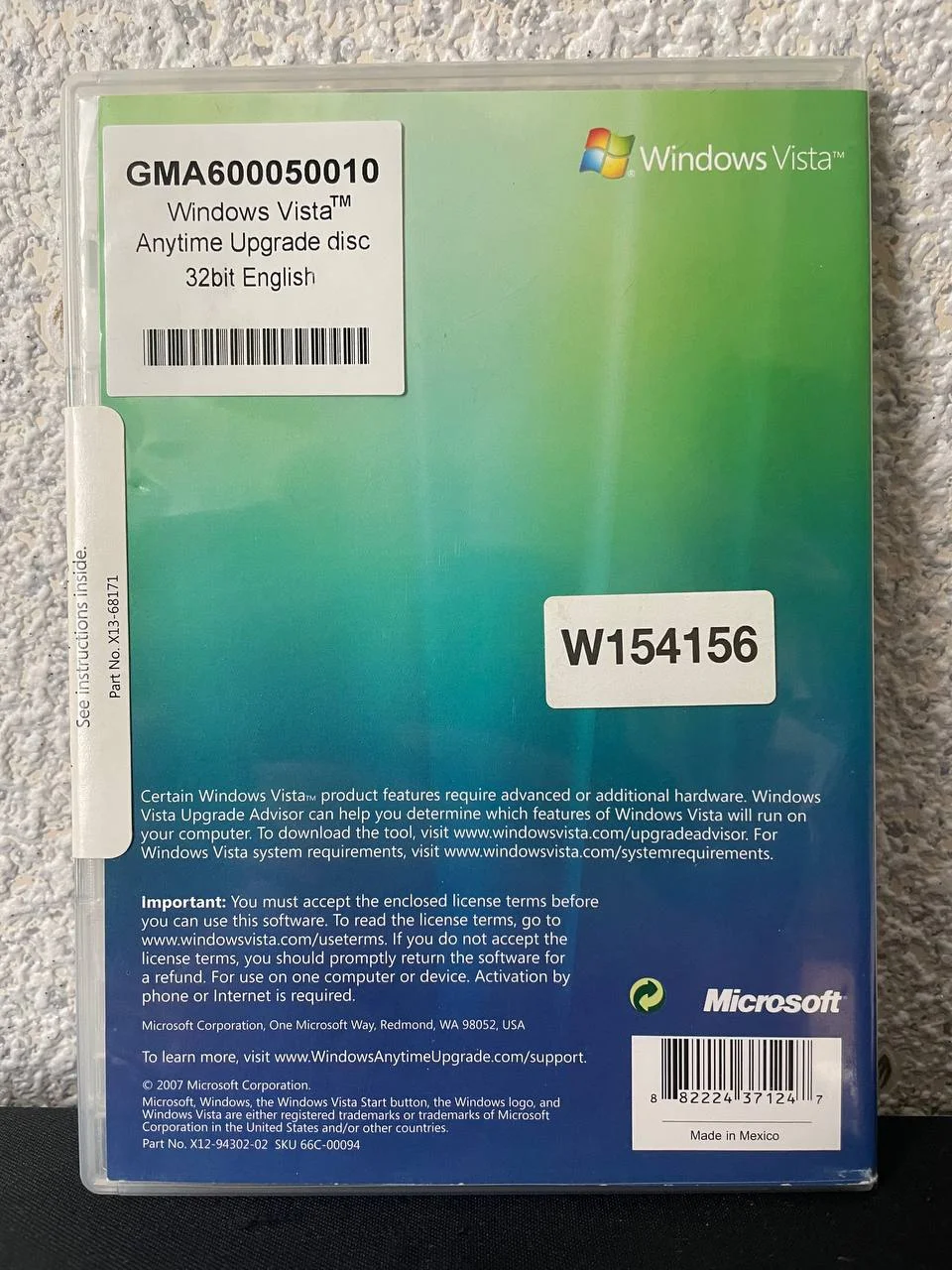 Windows Vista. Лицензионный диск в боксе - миниатюра 3