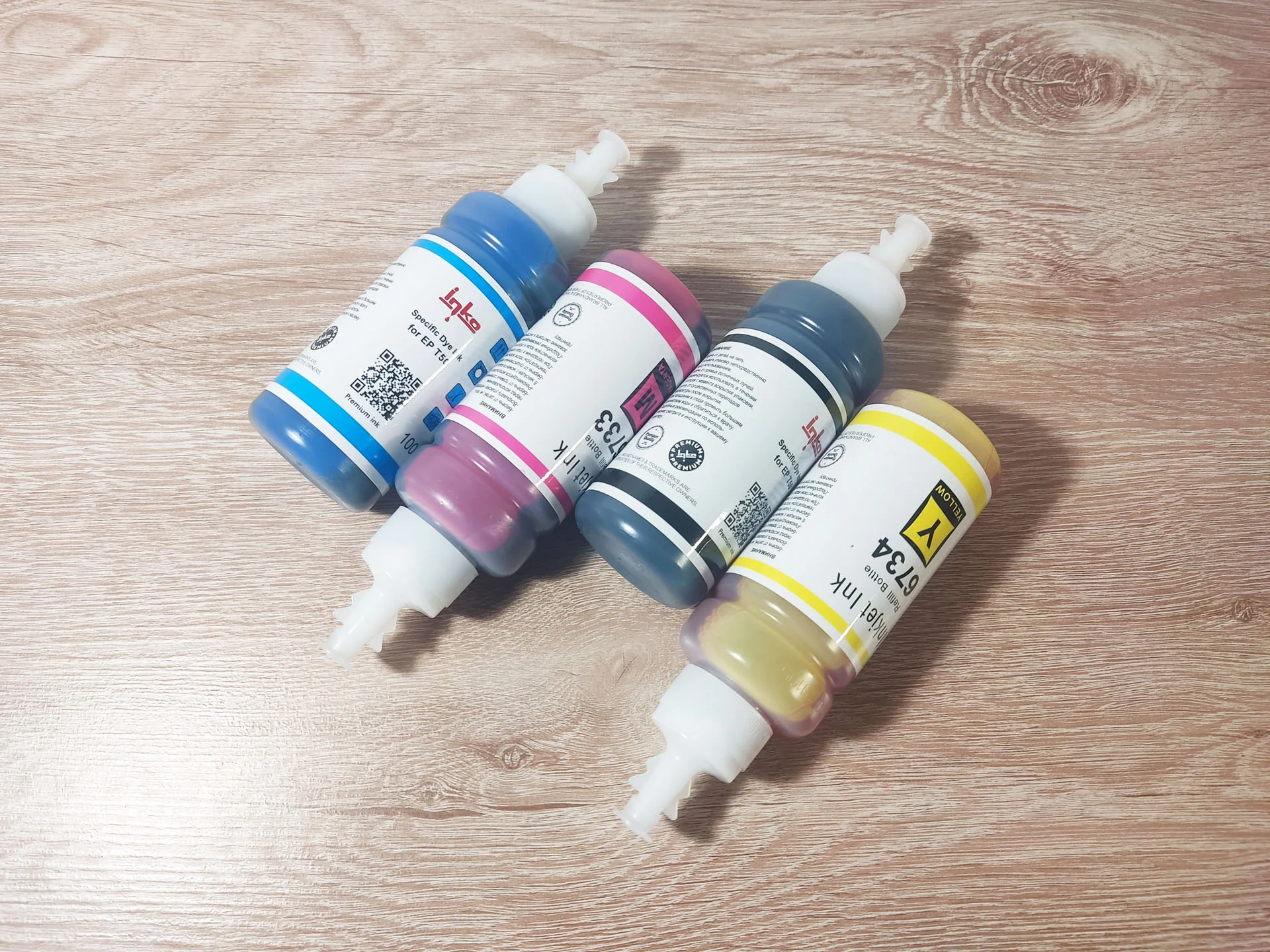 Чернила inko для Epson L800/R290/T50 (4 цвета) - миниатюра 5