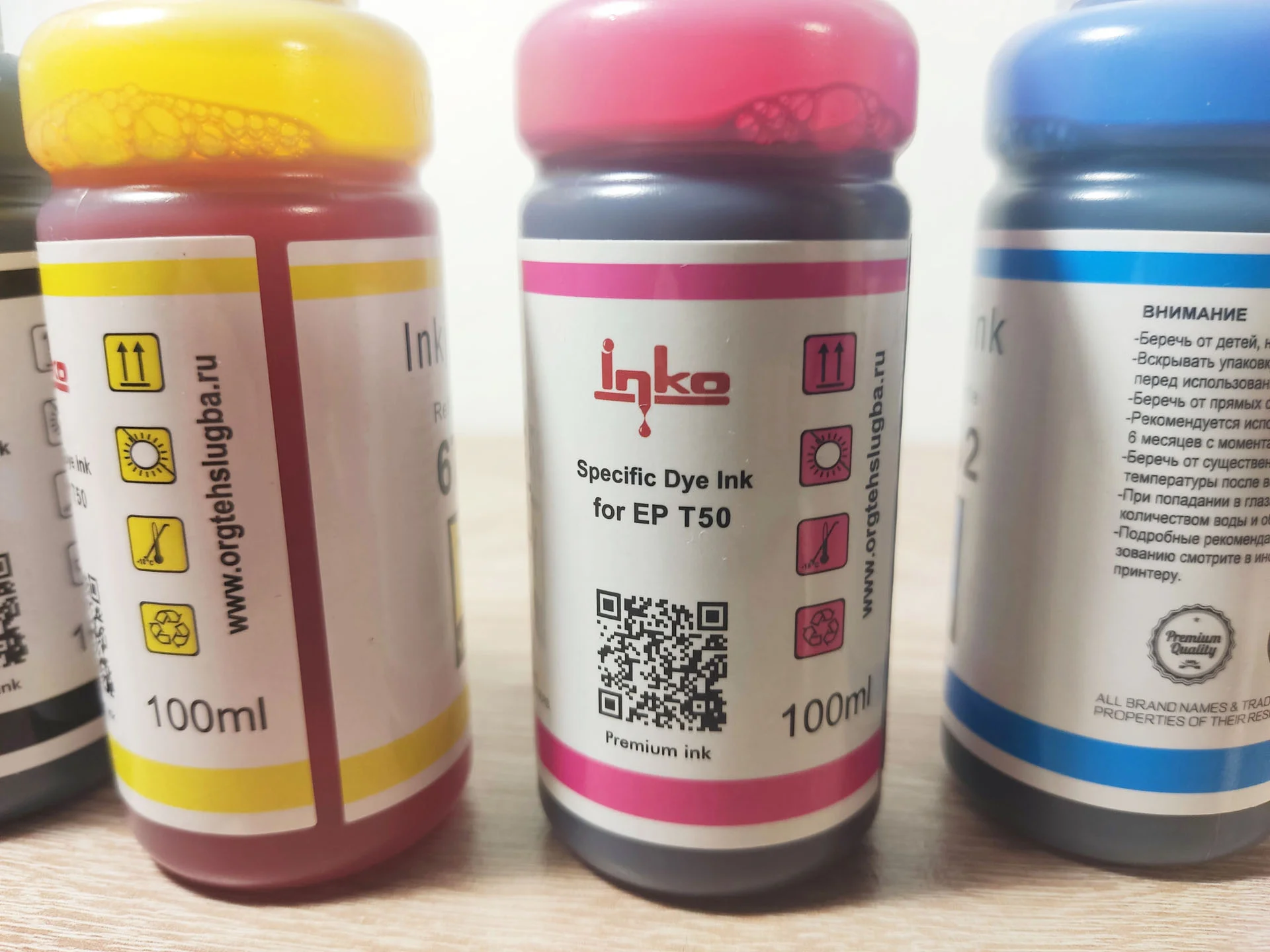 Чернила inko для Epson L800/R290/T50 (4 цвета) - миниатюра 8