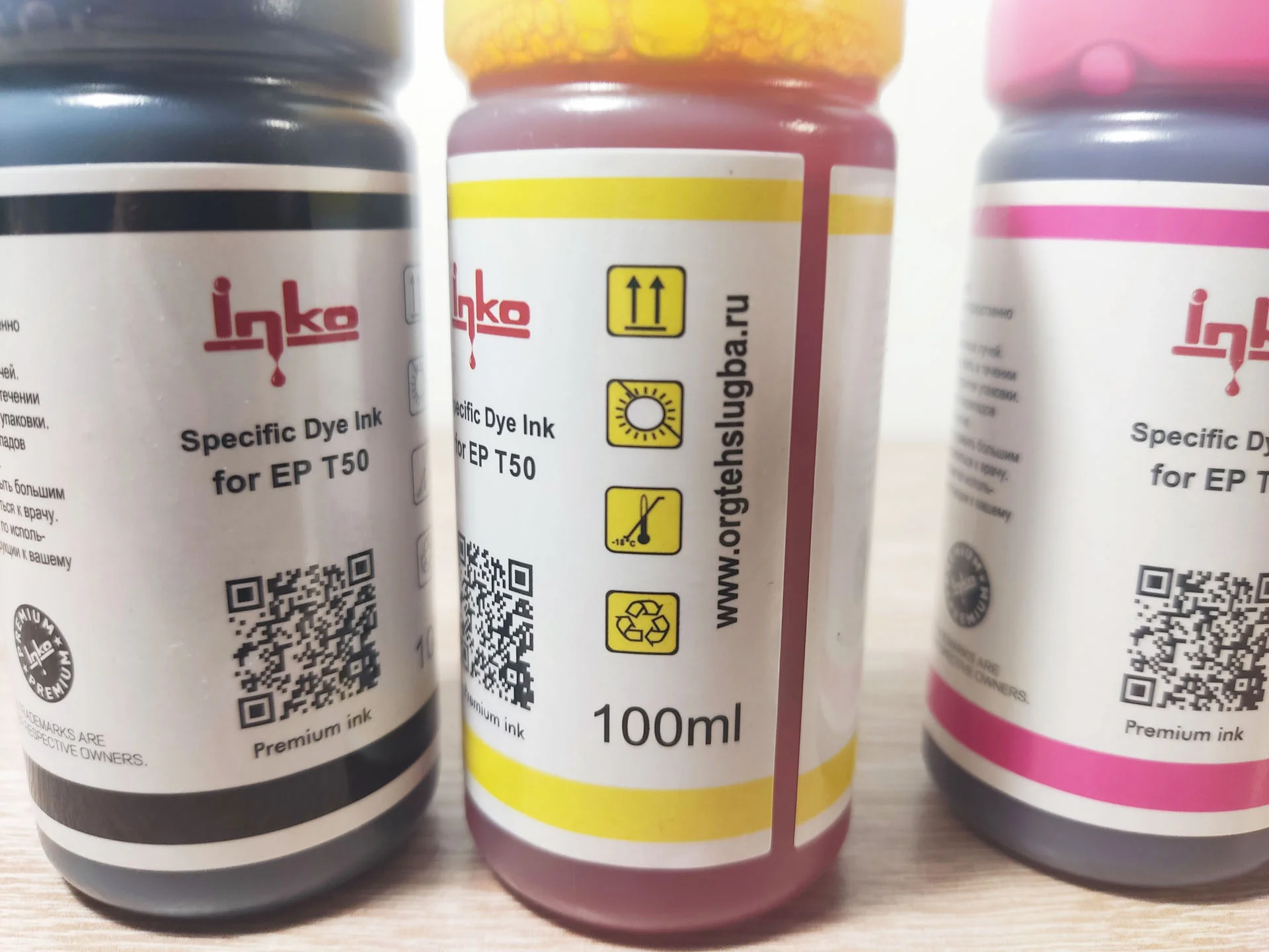 Чернила inko для Epson L800/R290/T50 (4 цвета) - миниатюра 9