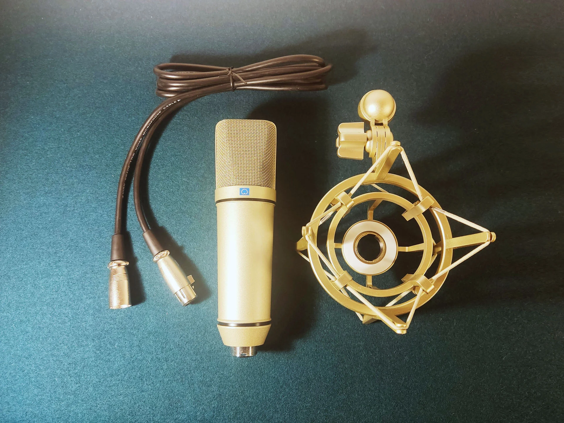 Студийный микрофон U87 + паук + кабель XLR - миниатюра 7