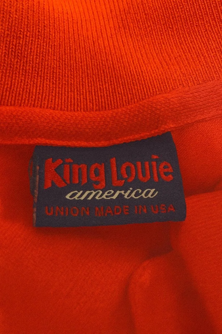 Поло мужское красное — King Louie (USA), винтаж - миниатюра 5