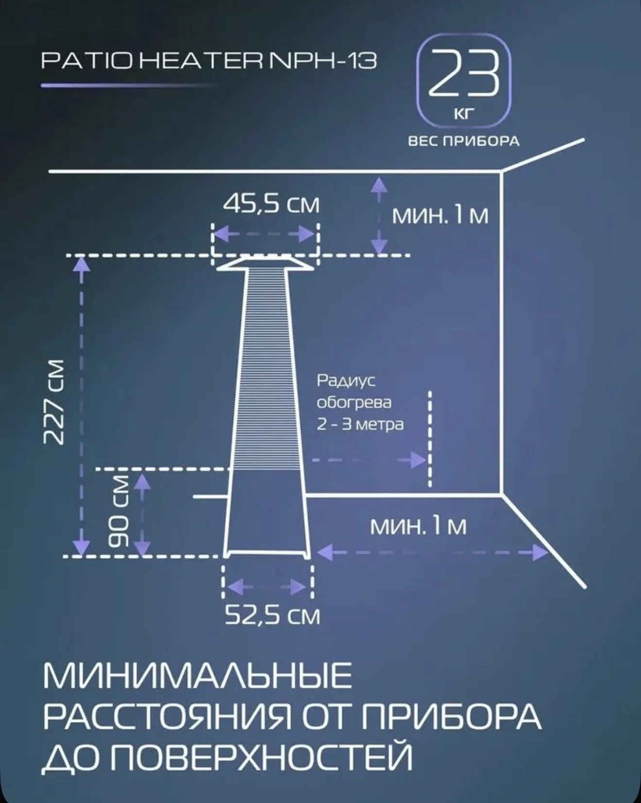 Газовый уличный инфракрасный обогреватель - миниатюра 7