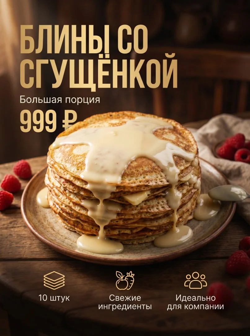 Блины со сгущёнкой - изображение 1