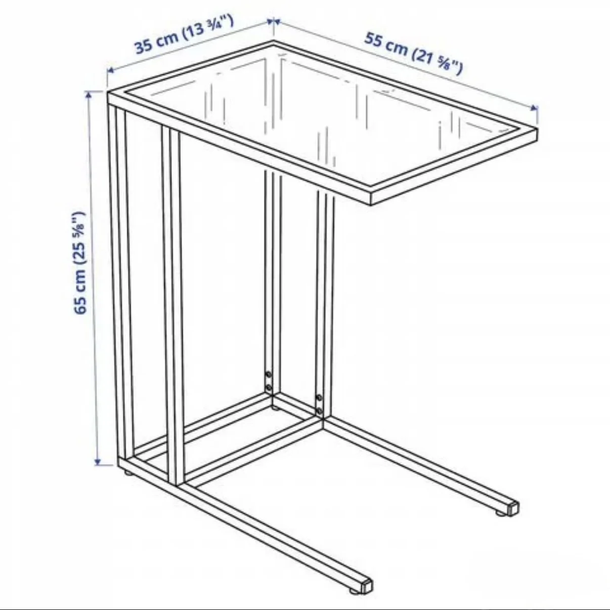 Журнальный стол IKEA vittsjo - миниатюра 2