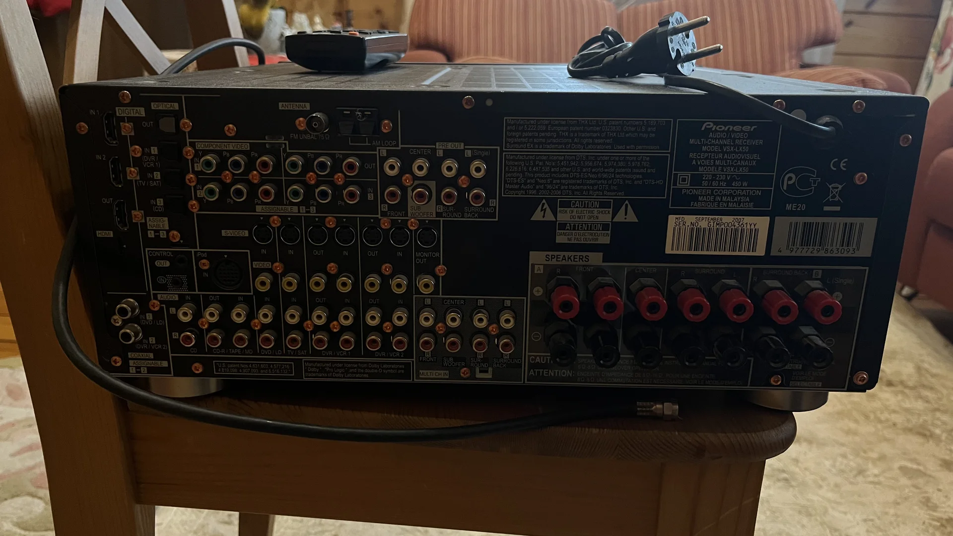 Ресивер pioneer vsx-lx50 - миниатюра 4