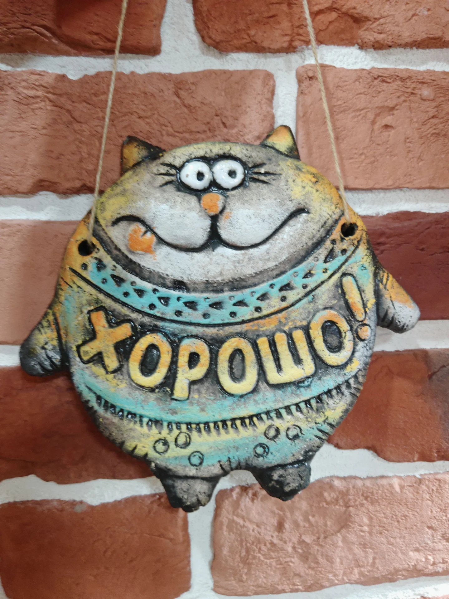 Кот фигурка панно - миниатюра 8