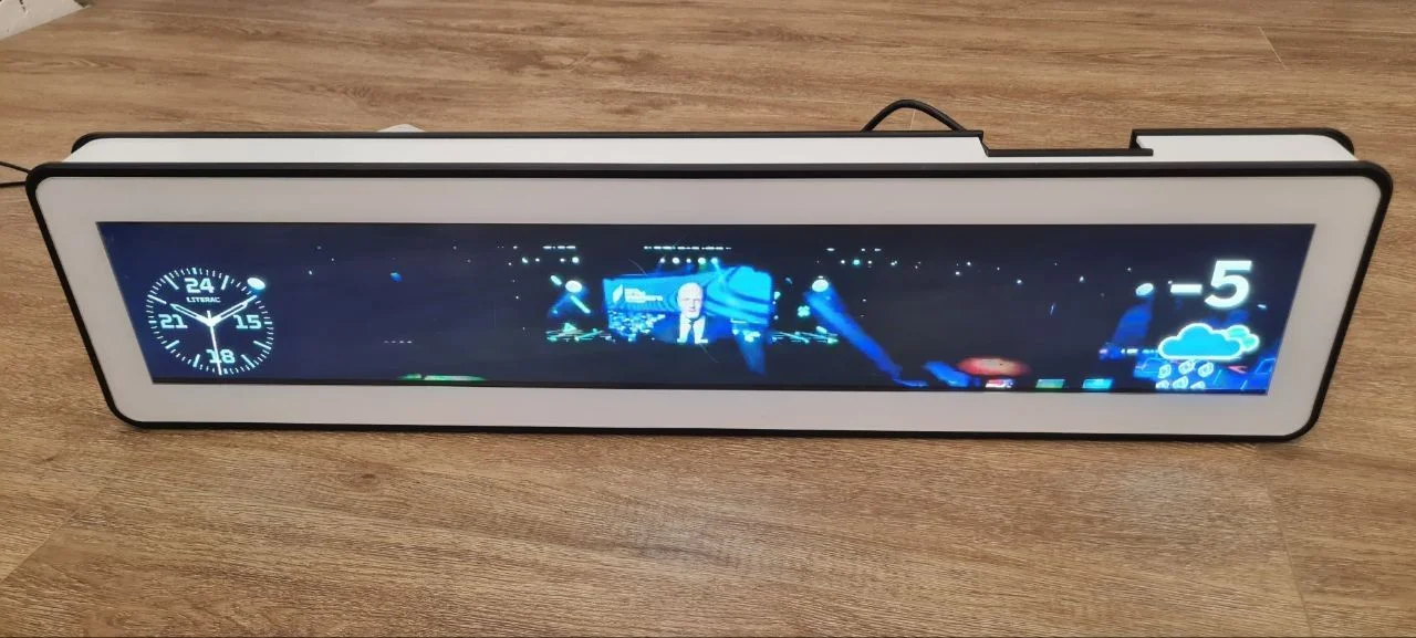 Вытянутый LCD-экран BTLScreen 690х110 мм (Шелф-мон - миниатюра 2