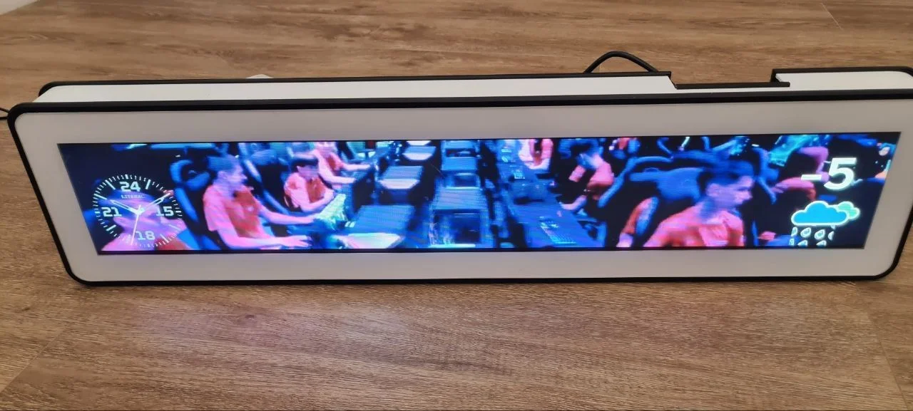 Вытянутый LCD-экран BTLScreen 690х110 мм (Шелф-мон - миниатюра 5