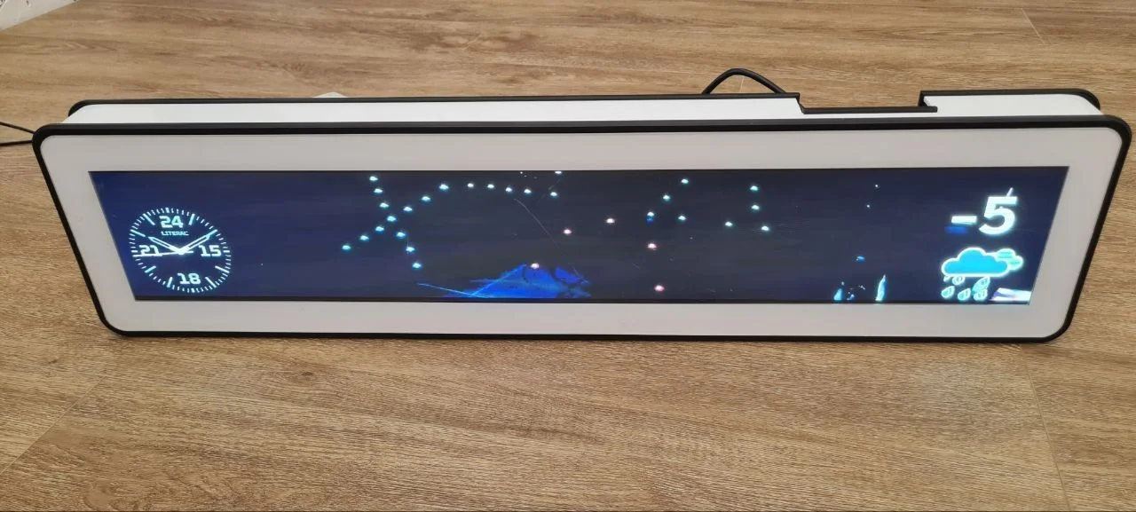 Вытянутый LCD-экран BTLScreen 690х110 мм (Шелф-мон - миниатюра 8