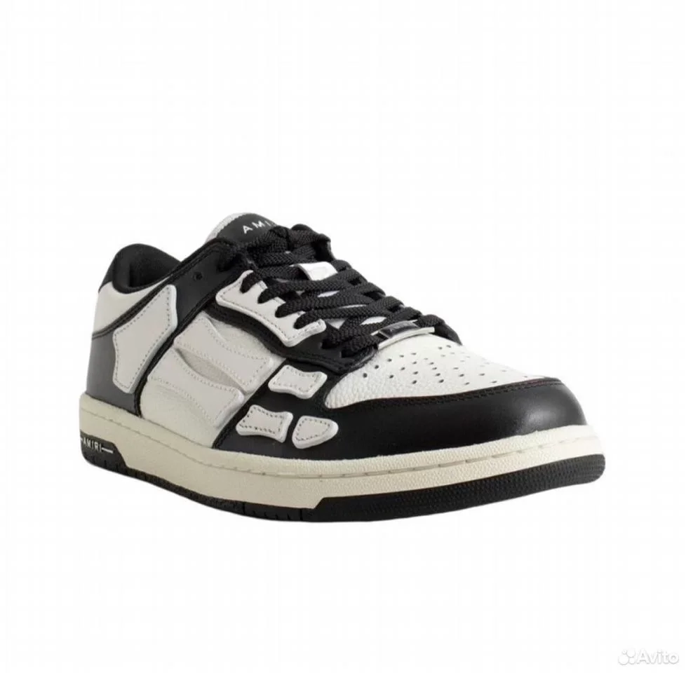 Кроссовки amiri Skel Top Low Black White - миниатюра 2