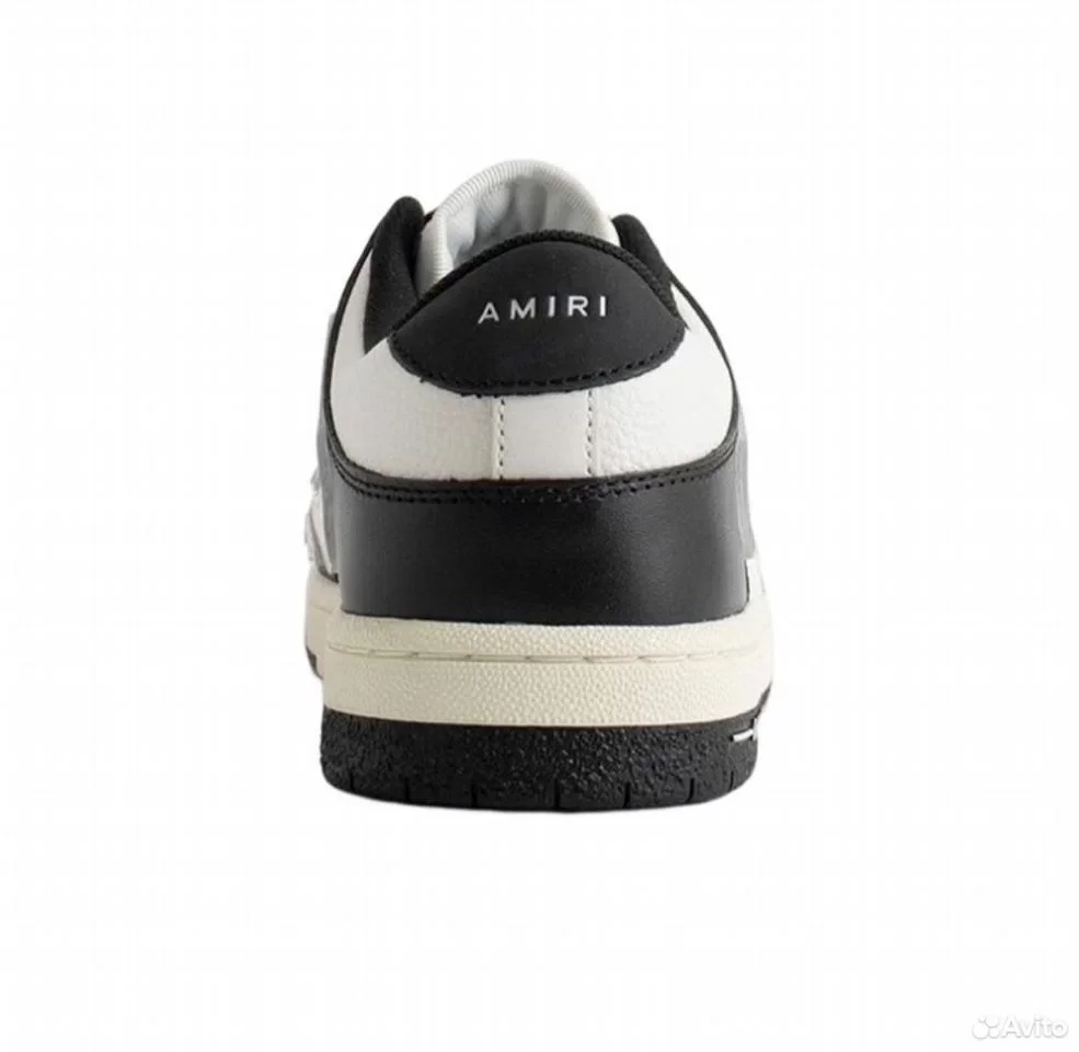 Кроссовки amiri Skel Top Low Black White - миниатюра 3