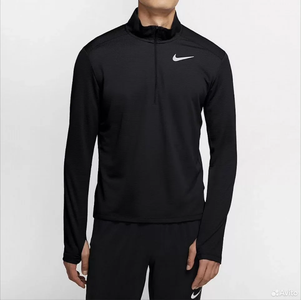 Лонгслив Nike Pacer Dri-Fit Black - миниатюра 3
