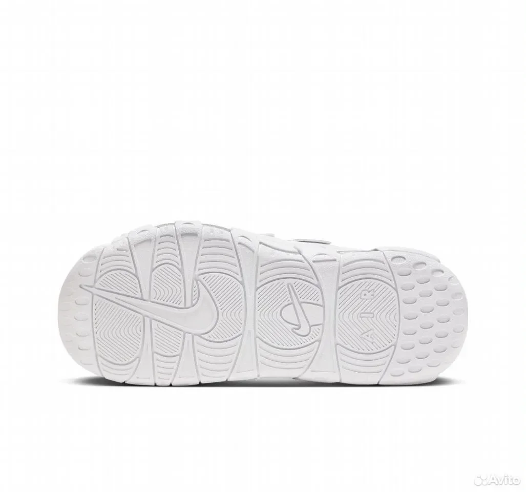 Тапки Nike Air More Uptempo Red and White - миниатюра 4