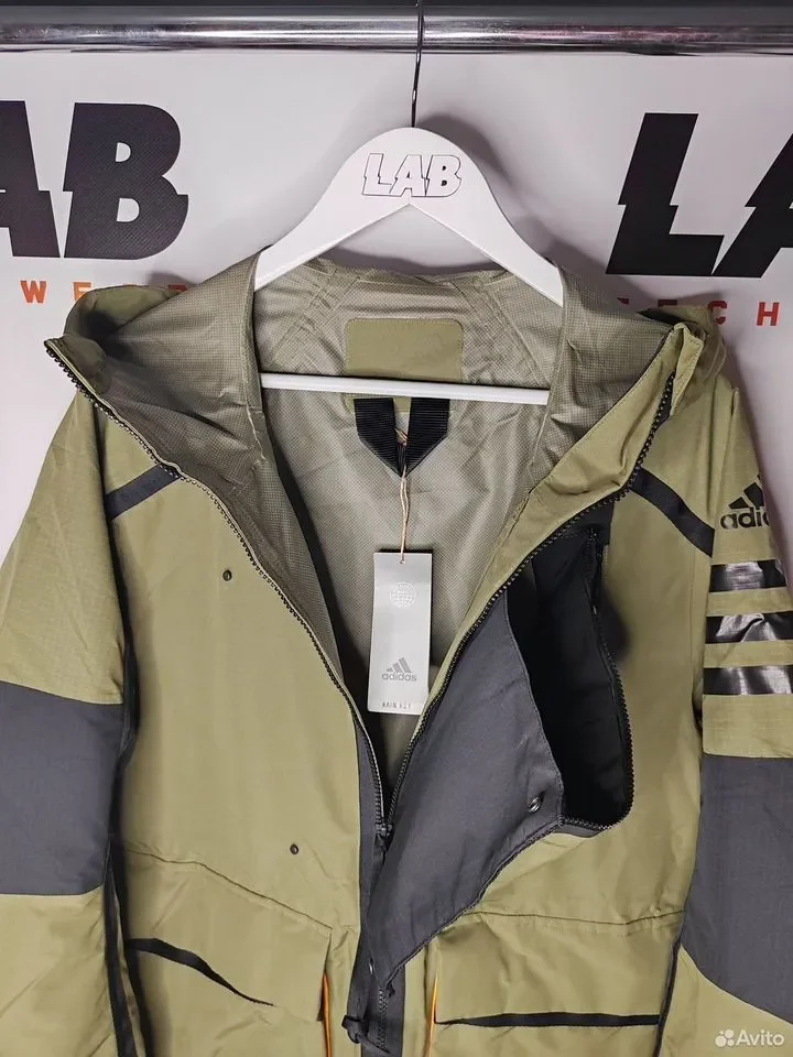 Парка Adidas Xploric Rain.Rdy Parka Olive - миниатюра 4