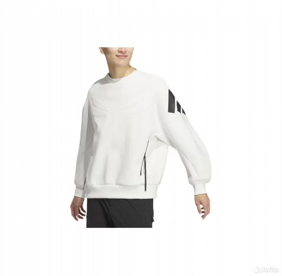 Свитшот Adidas Future Style Pre Sweatshirt White - миниатюра 2