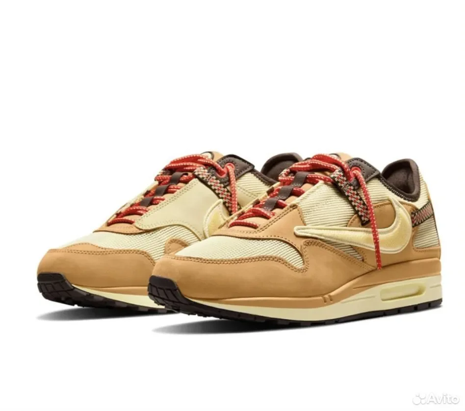 Кроссовки Nike Air Max x Travis Scott Cactus Wheat - миниатюра 2
