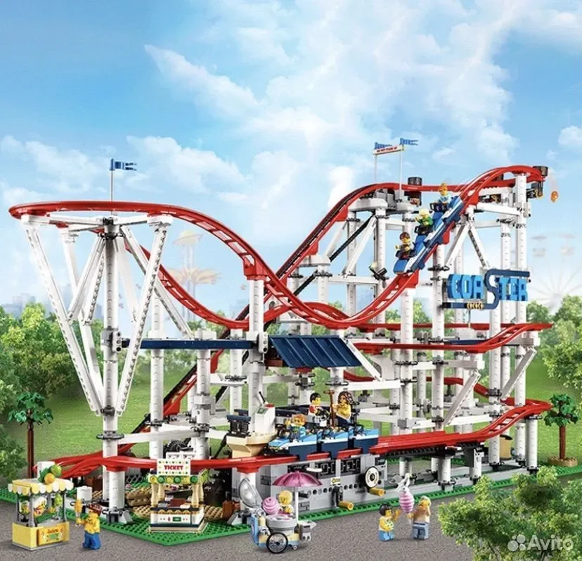 Лего lego icons 10261 Roller Coaster - миниатюра 3