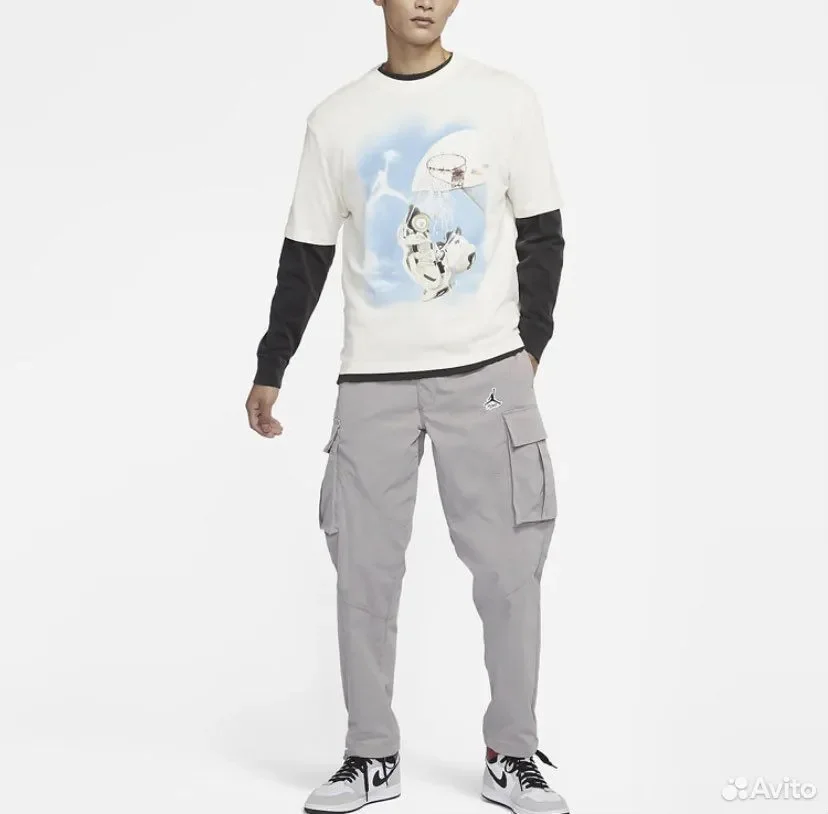Штаны Air Jordan Statement Essentials Utility Grey - миниатюра 3
