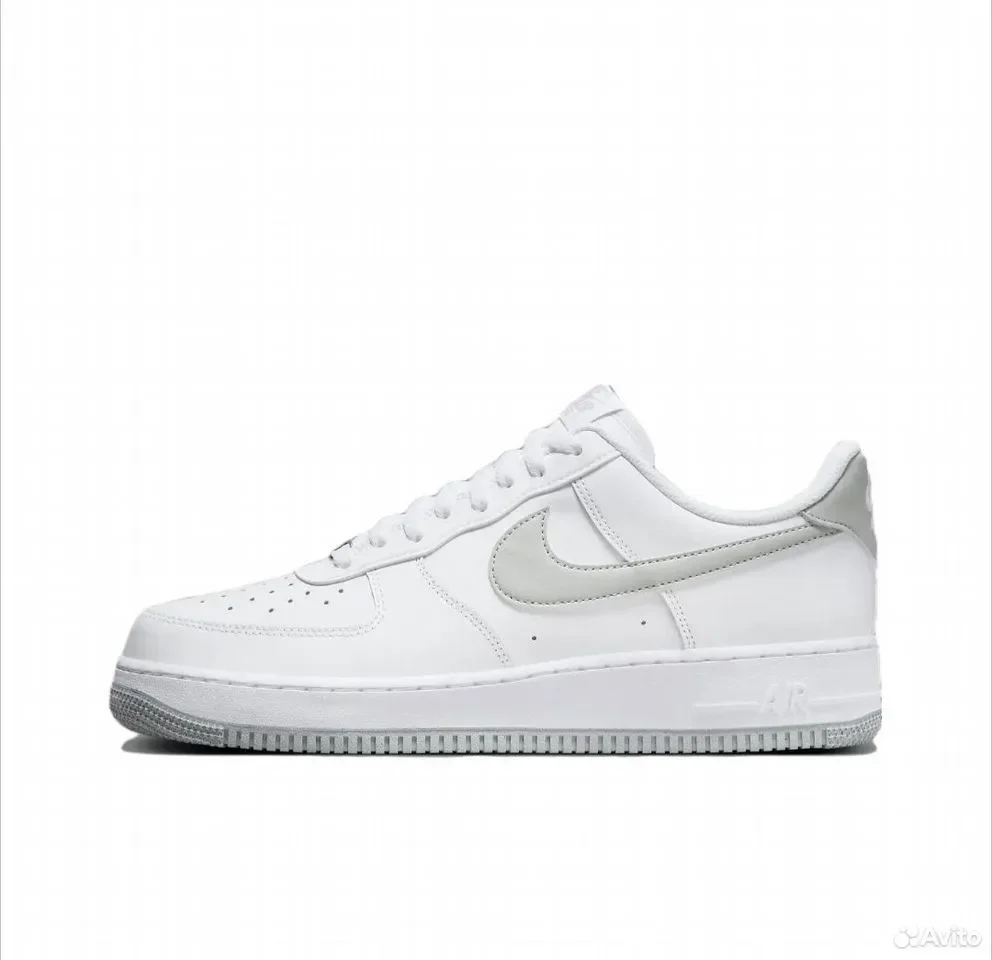 Кроссовки Nike Air Force 1 Low Grey Swoosh - миниатюра 2