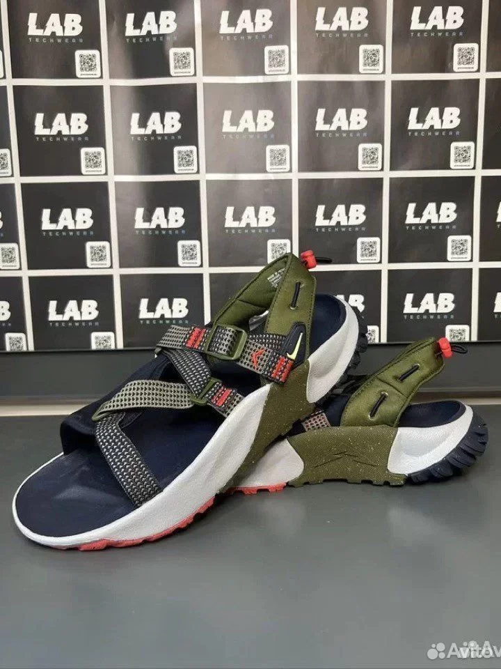 Тапочки Nike Oneonta Sandal Sports Gray Green - изображение 1
