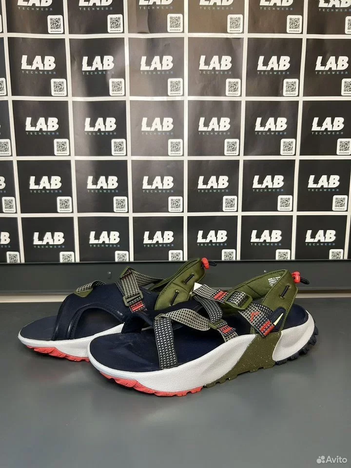 Тапочки Nike Oneonta Sandal Sports Gray Green - миниатюра 2