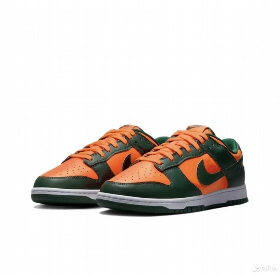 Кроссовки Nike Dunk Low Retro Miami Hurricanes - изображение 1