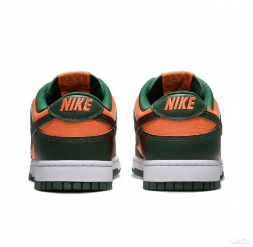 Кроссовки Nike Dunk Low Retro Miami Hurricanes - миниатюра 3