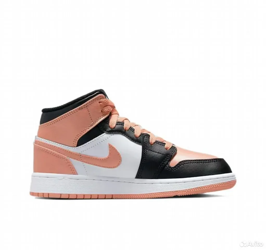 Кроссовки AIR Jordan 1 Mid Light Madder Root - изображение 1