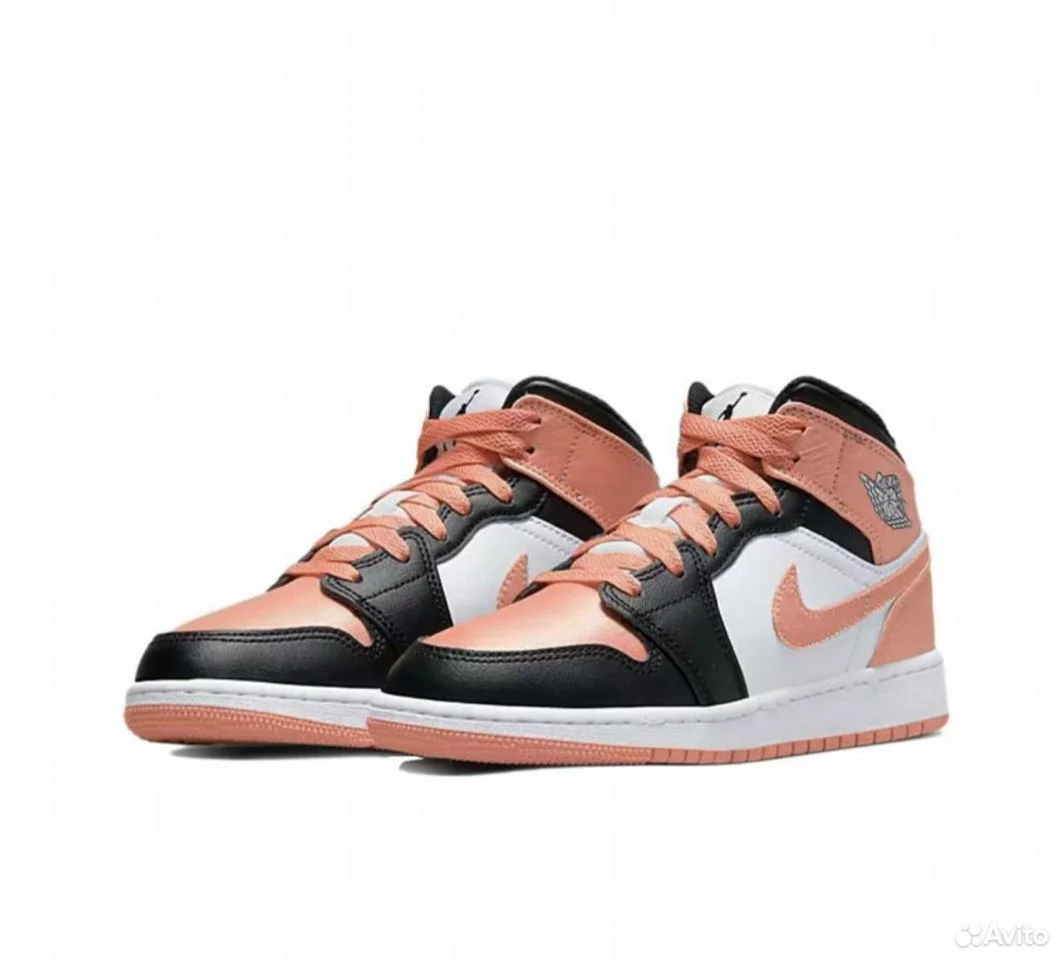 Кроссовки AIR Jordan 1 Mid Light Madder Root - миниатюра 2