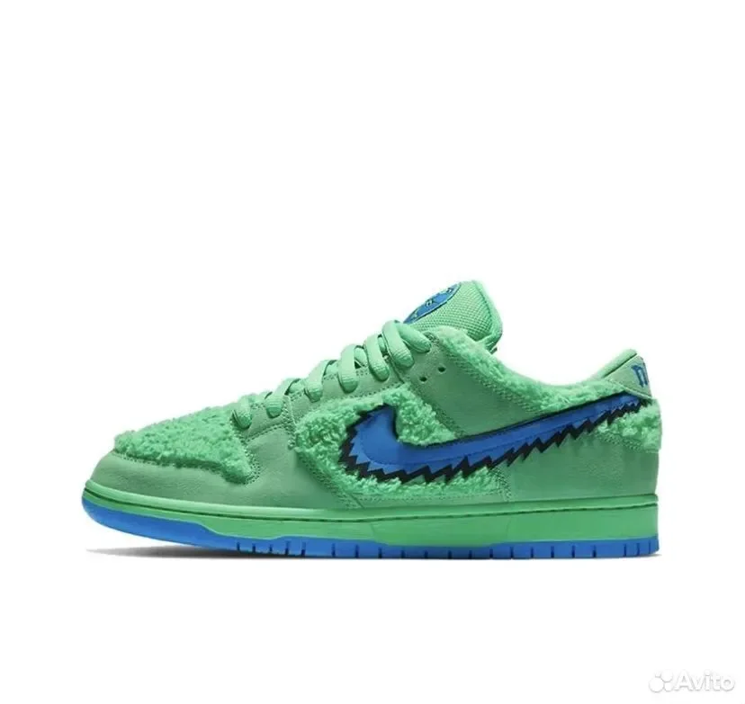 Кроссовки Nike Dunk Low Grateful Dead Bears Green - миниатюра 2