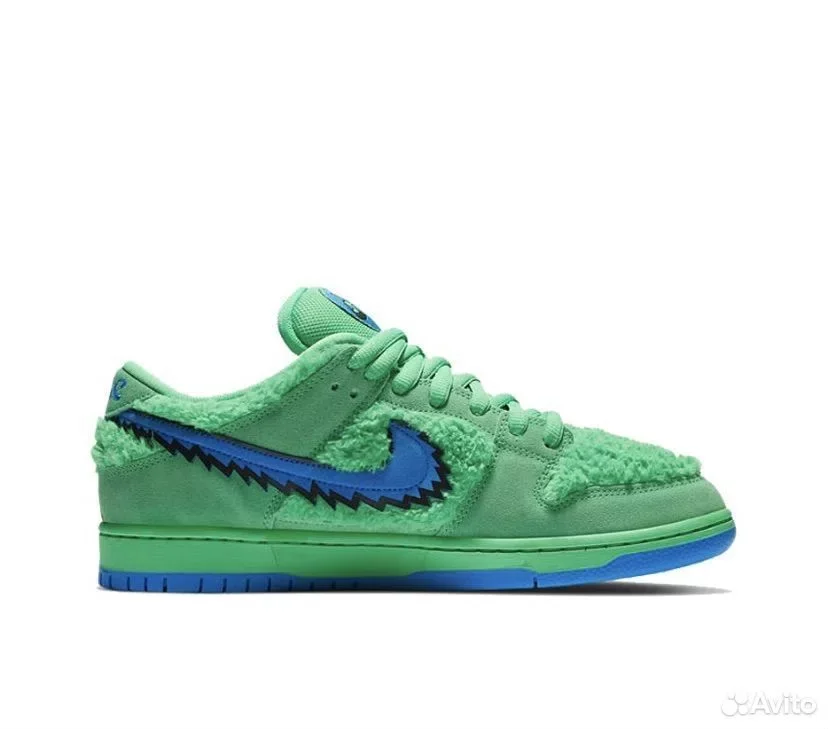 Кроссовки Nike Dunk Low Grateful Dead Bears Green - миниатюра 3