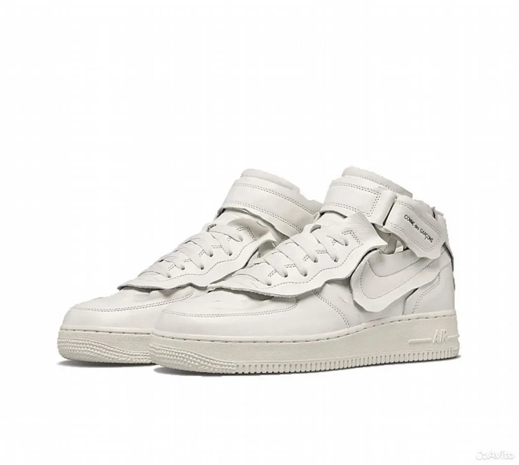 Кроссовки Comme des Garcons x Nike Air Force 1 Mid - миниатюра 2