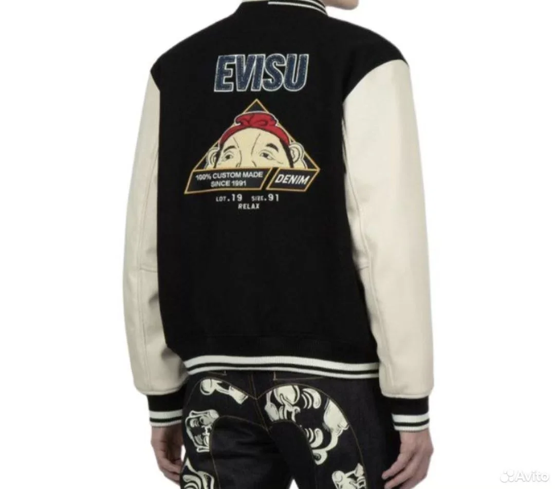 Кофта бомбер Evisu Black - миниатюра 2