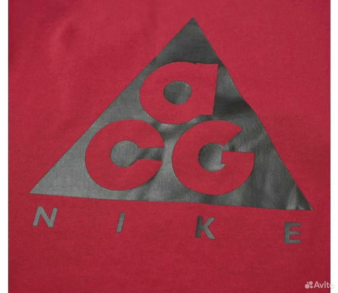 Лонгслив Nike ACG Red - миниатюра 2