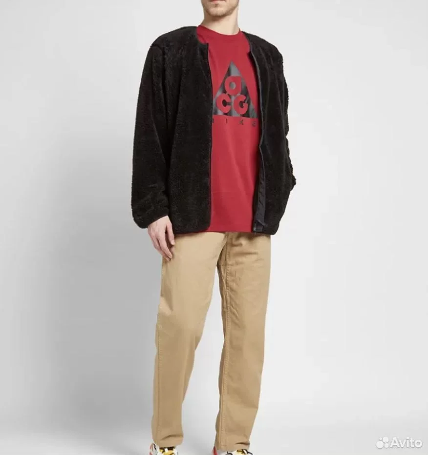 Лонгслив Nike ACG Red - миниатюра 5