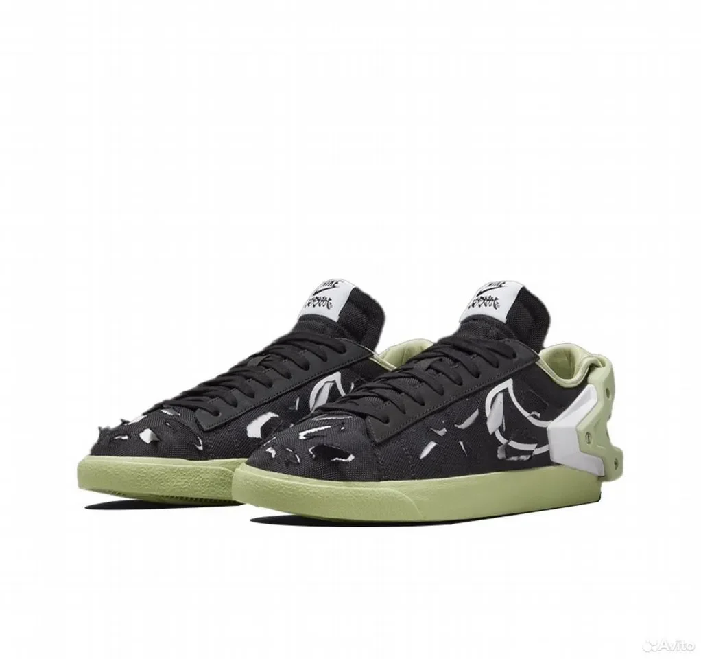 Кроссовки Acronym x Nike Blazer "Black" - миниатюра 3