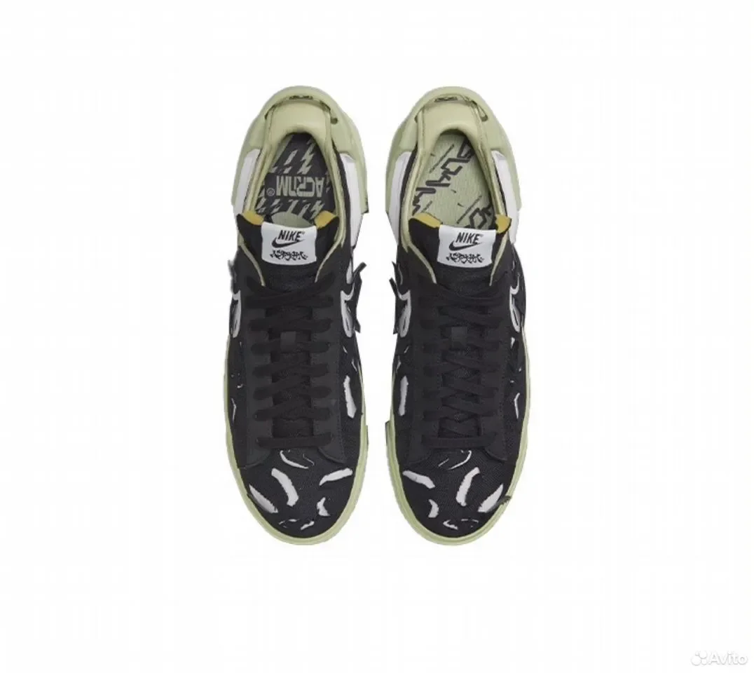 Кроссовки Acronym x Nike Blazer "Black" - миниатюра 4