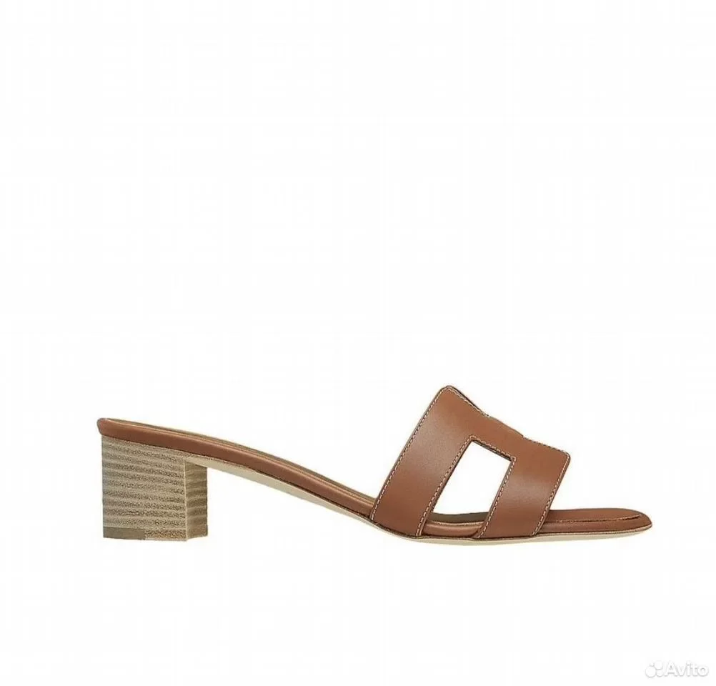 Сандали Hermes Oasis Leather Brown - миниатюра 3