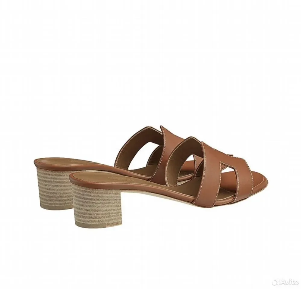 Сандали Hermes Oasis Leather Brown - миниатюра 5