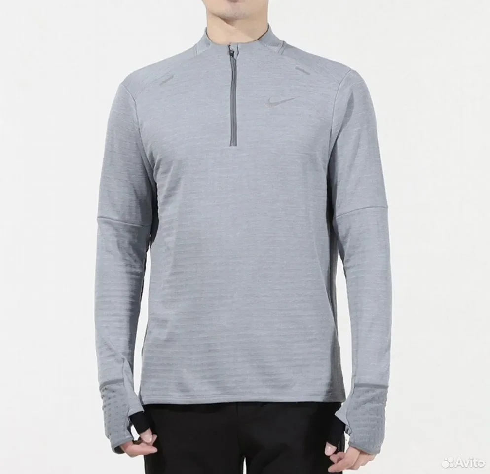 Лонгслив Nike Repel 25 Zip Therma-Fit Grey - миниатюра 2