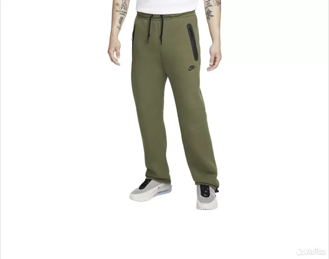 Штаны Nike Sportswear Tech Fleece Green - изображение 1
