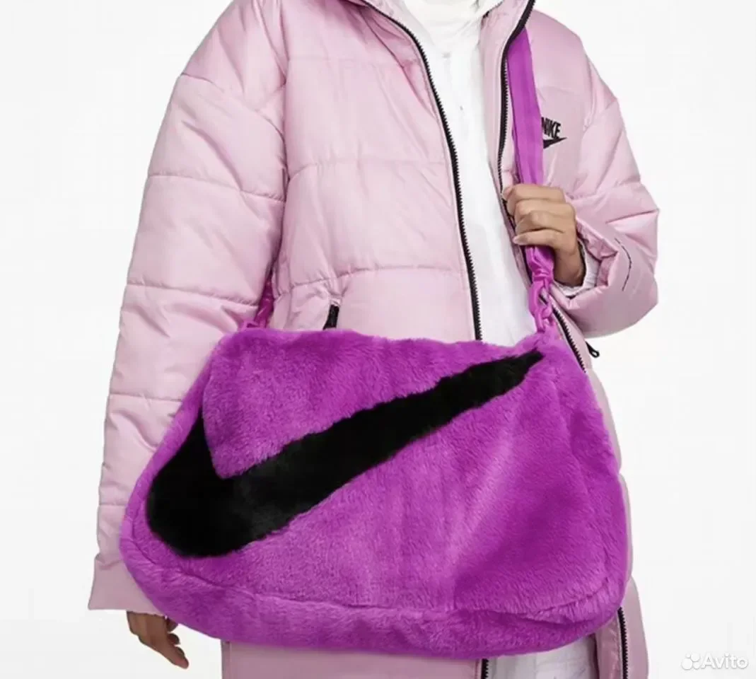 Сумка Nike Faux Fur Tote Pink