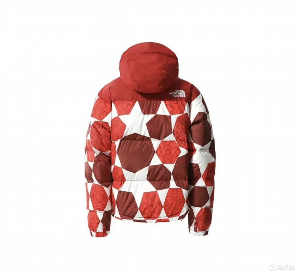 Куртка TNF Nuptse Red Hooded - миниатюра 2